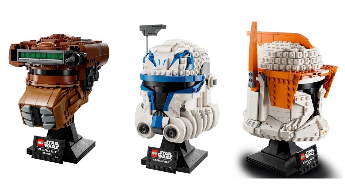 These STAR WARS LEGO Helmets Celebrate CLONE WARS and RETURN OF THE JEDI