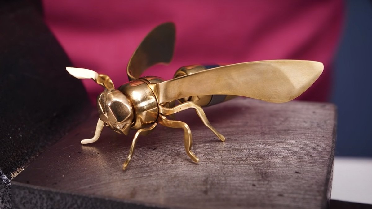 Learn How to Build a Wasp Figure Out of Nuts and Bolts