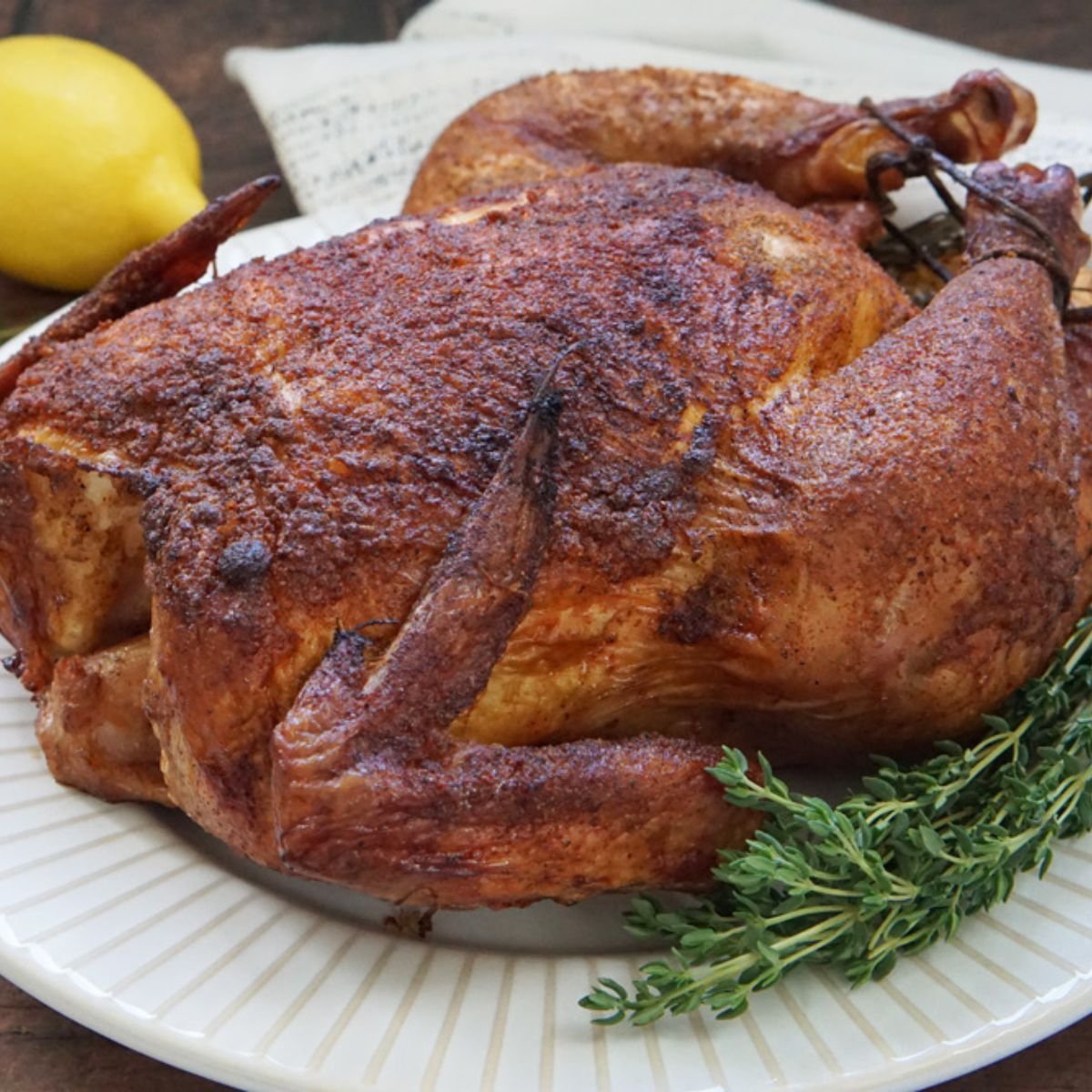 The Best Smoked Whole Chicken