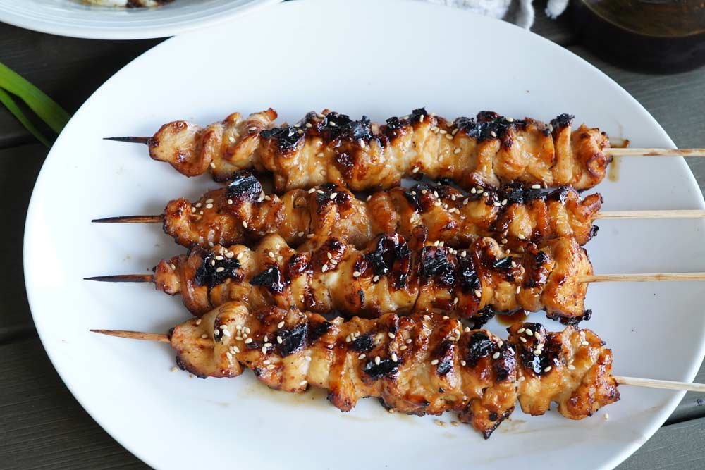 Grilled Chinese Chicken on a Stick
