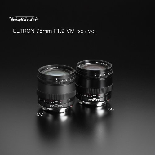 Officially announced: Voigtlander ULTRON 75mm f/1.9 SC/MC VM lens for Leica M-mount