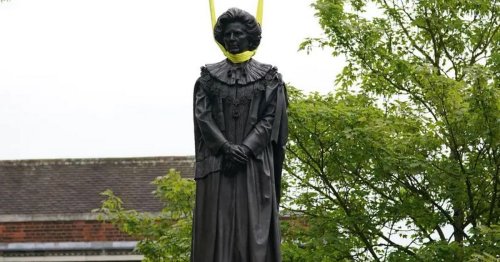 'Childish' man condemned by mother-in-law for allegedly throwing eggs at Thatcher statue
