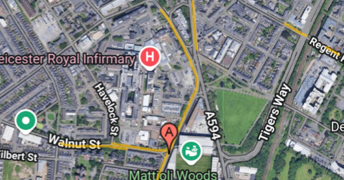Live updates as road near Leicester Royal Infirmary shut due to fire