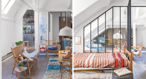 Un appartement de 70 m² rénové dans un endroit insolite à Paris !