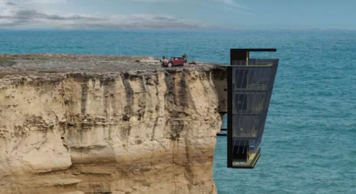 Tout simplement incroyable : une maison suspendue sur une falaise