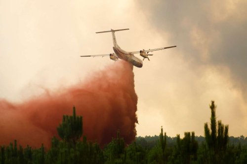 Incendies en Gironde : reprise du feu de Landiras, 6 000 hectares brûlés, l’autoroute A63 fermée