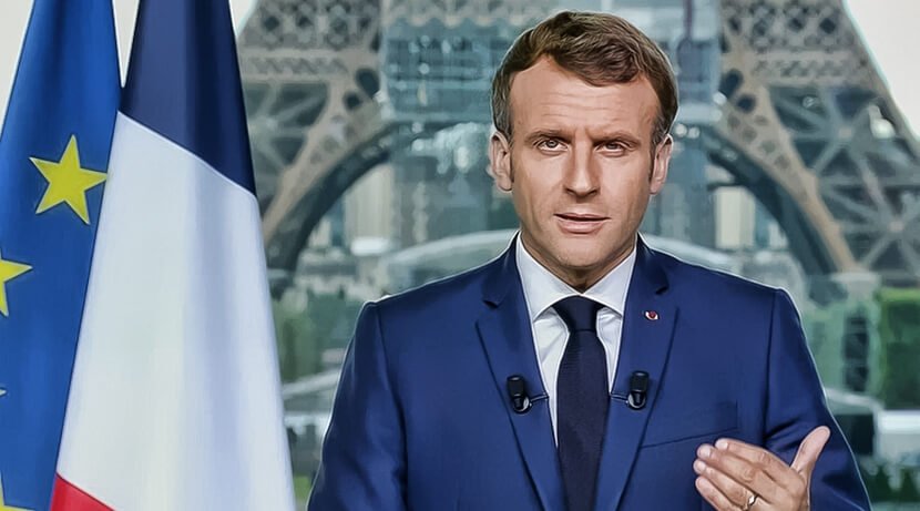 Emmanuel Macron vu avec détachement