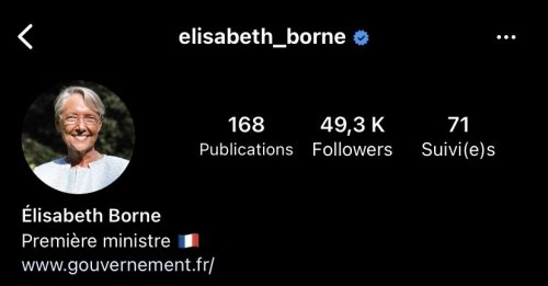 Les abonnés Instagram d’Élisabeth Borne, un feuilleton aussi amusant que ridicule