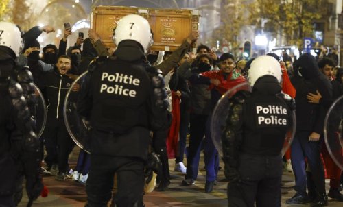 Bruxelles: de légers incidents dans le centre-ville après la qualification du Maroc (photos et vidéos)