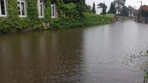 Intempéries: un village wallon sous eau