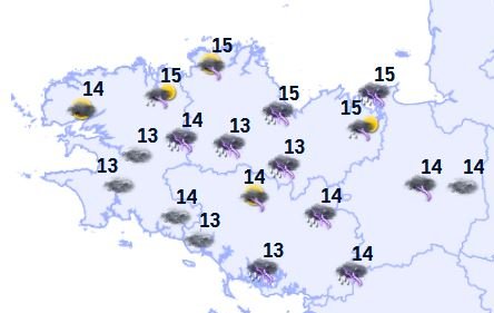 Météo en Bretagne : un samedi sous les orages