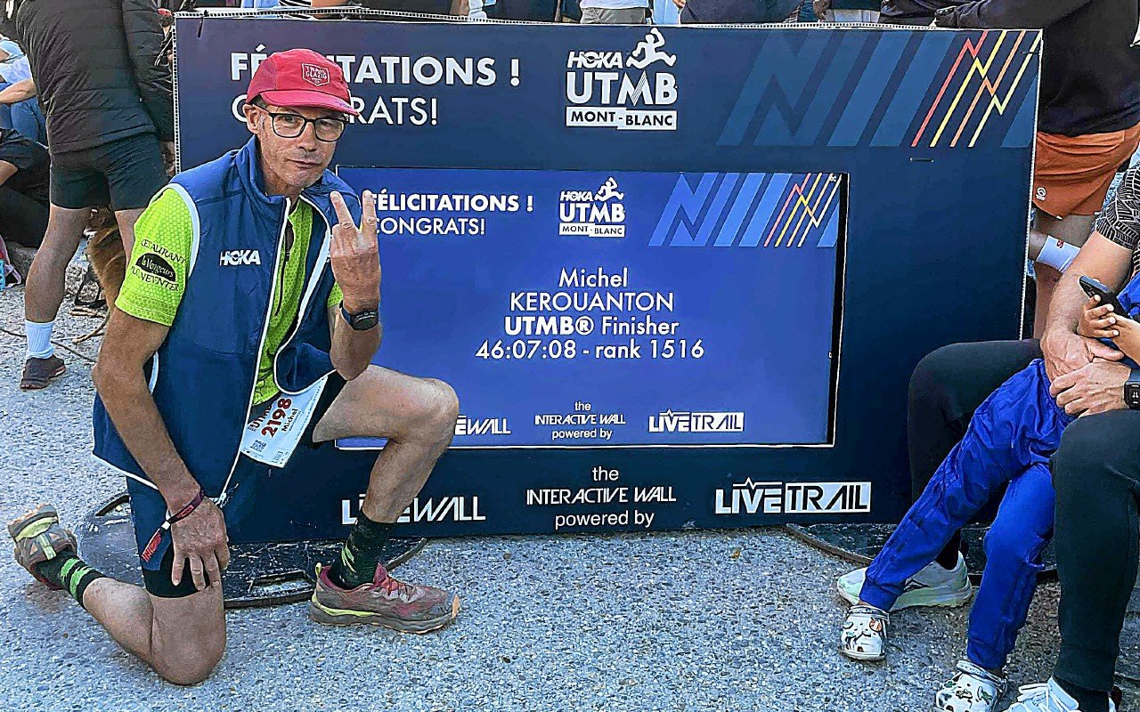 « Quand on rentre dans Chamonix, c’est l’euphorie, tu oublies les jambes, tu n’as plus mal » : Michel Kerouanton, l’« AgriTraileur », est finisher de l’UTMB