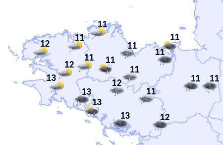 Météo en Bretagne : après un vendredi matin pluvieux, retour des éclaircies