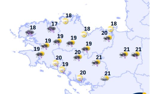 Météo en Bretagne : un mercredi orageux d'ouest en est