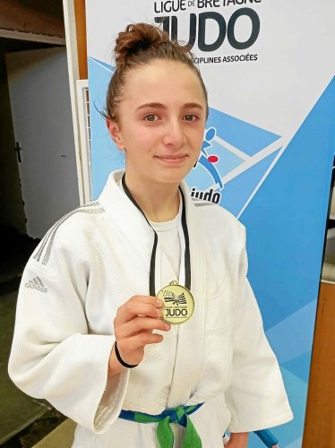 La quimperloise Eden Bilcot en bronze, aux championnats de Bretagne de judo