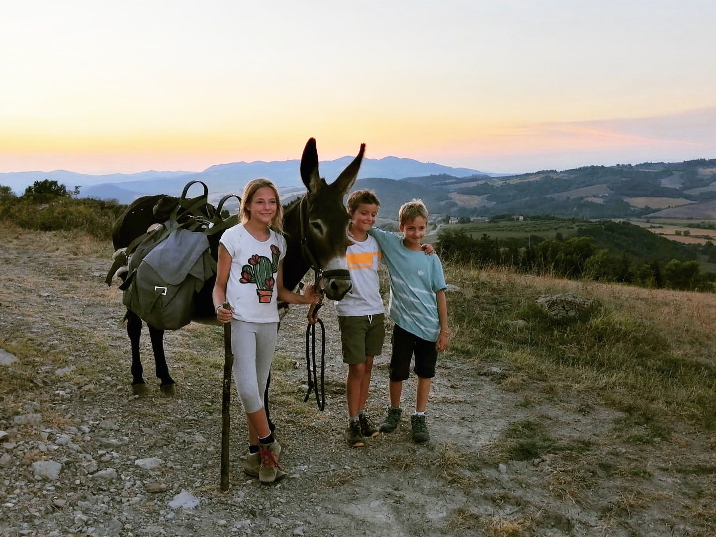 Italien - Eselwandern in der Toskana mit Kindern