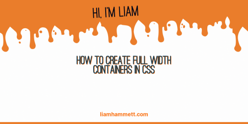 How to Create Full Width Containers in CSS