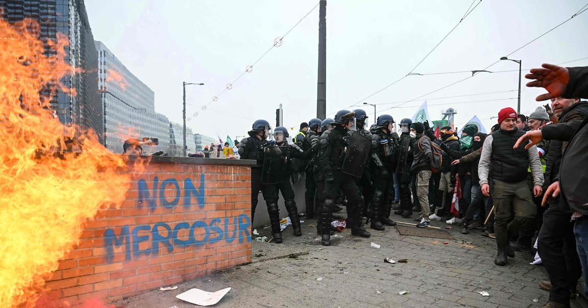«Le Mercosur, c’est la démesure» : à Strasbourg, les agriculteurs mobilisés contre un accord qui pourrait bouleverser leur quotidien