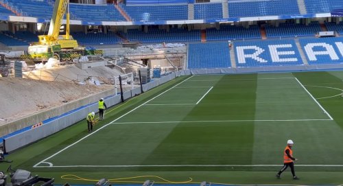 Las obras del Santiago Bernabéu avanzan a un ritmo frenético