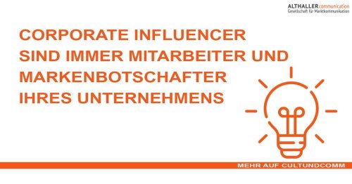 ALTHALLER communication - Gesellschaft für Markenkommunikation mbH on LinkedIn: #Markenbotschafter #Unternehmens #Authenzität