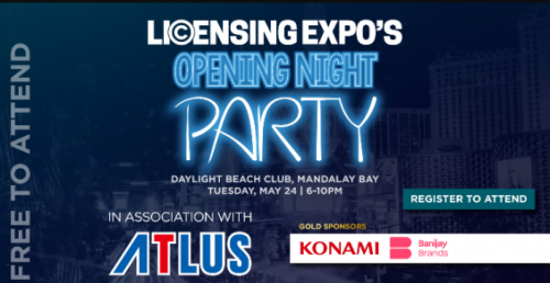 Licensing Expo Celebrates In-Person Return with Opening Night Party in Association with ATLUS