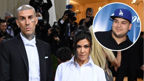 Was Rob Kardashian at Kourtney, Travis Barker’s Wedding? Why They’ll ‘Celebrate’ With Him in L.A.