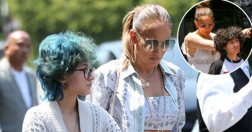 Jennifer Lopez, Daughter Emme Show Off Opposite Styles in L.A.: Photos