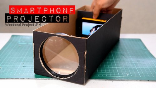 How To Make Your DIY Smartphone Projector With A Shoebox - LifeHack
