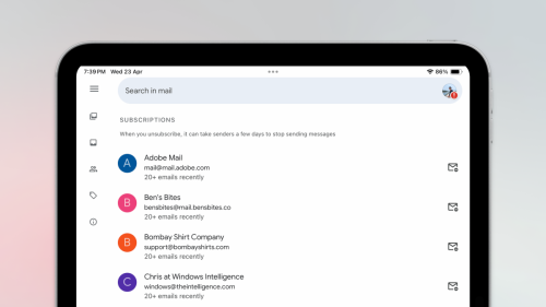 Gmail Now Makes It Easy to Unsubscribe From Newsletters En Masse