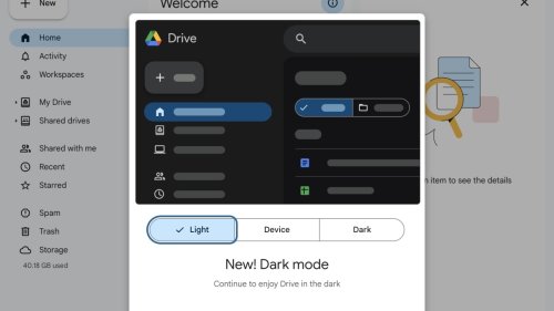Google Just Added Dark Mode to Drive
