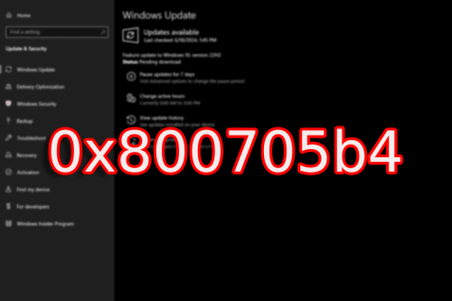 A Comprehensive Guide to Solving the 0x800705b4 Windows Update Error