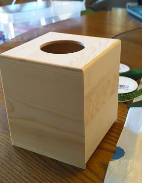 DIY Holiday Theme Tissue Boxes