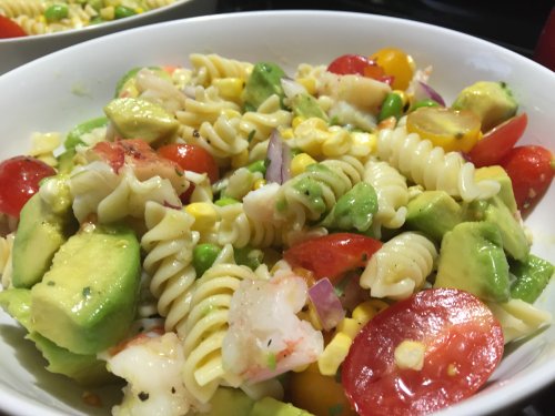 Pasta Salad With Lobster And Grilled Corn - Let's Dish With Linda Lou