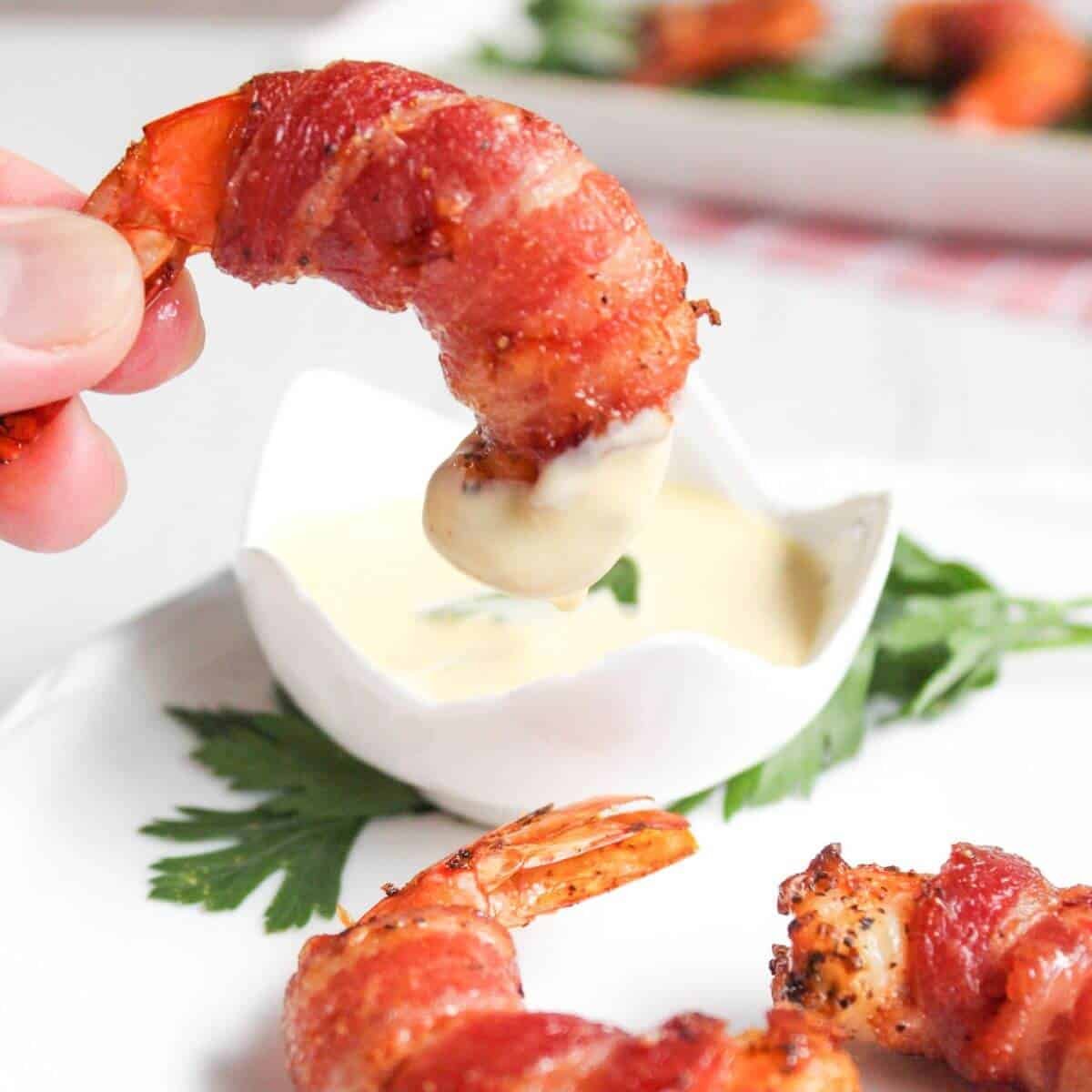 Bacon Wrapped Shrimp (Air Fryer or Oven)