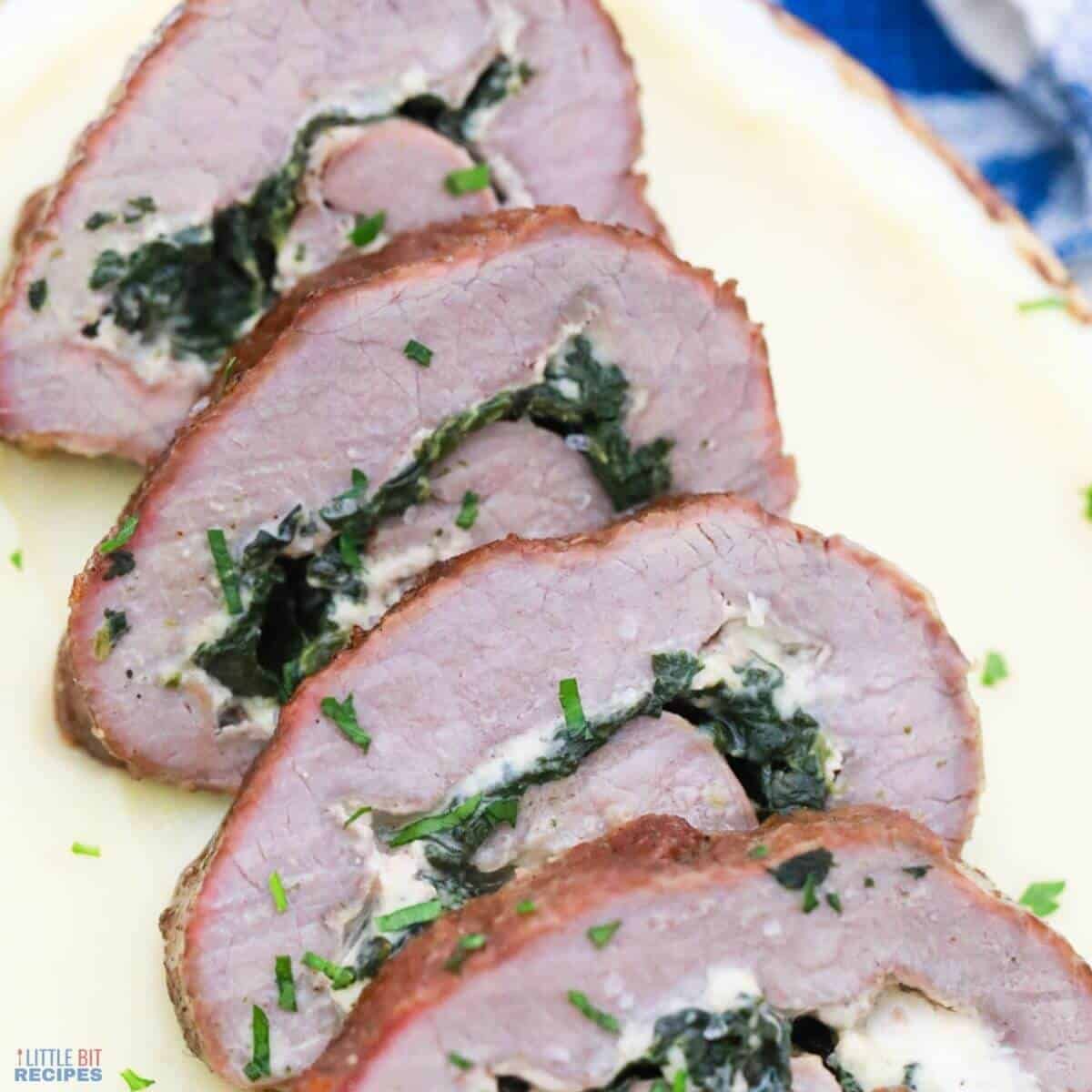 Stuffed Flank Steak Pinwheels