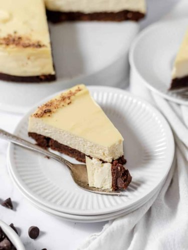 Double Decker Brownie Bottom Cheesecake | Little House Big Alaska
