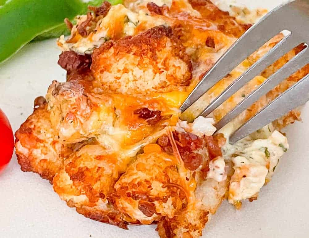 Chicken Bacon Ranch Tater Tot Casserole
