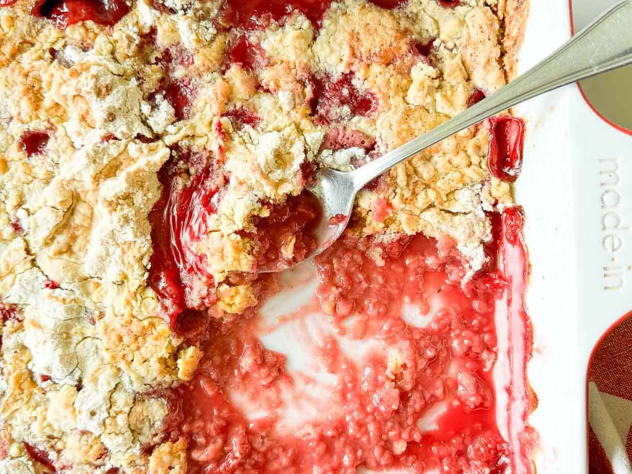 Raspberry Dump Cake