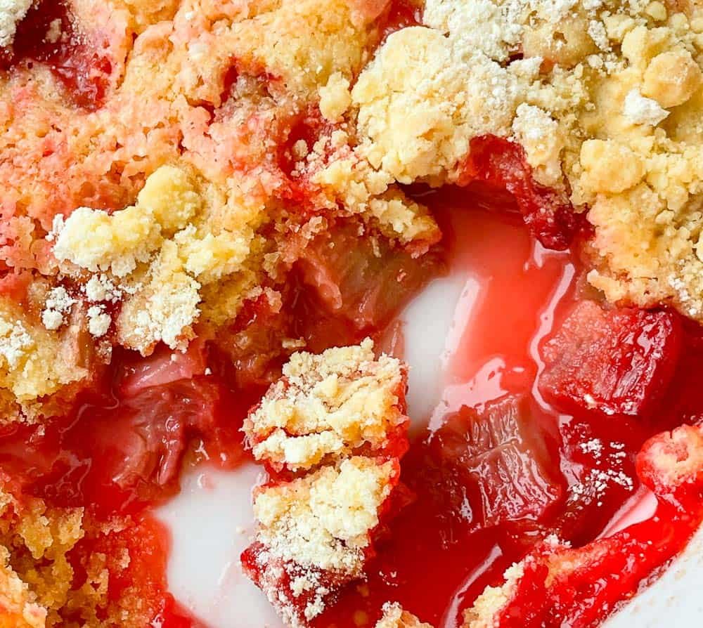 Magic Rhubarb Dump Cake