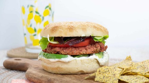 Lentil and Beetroot Burger