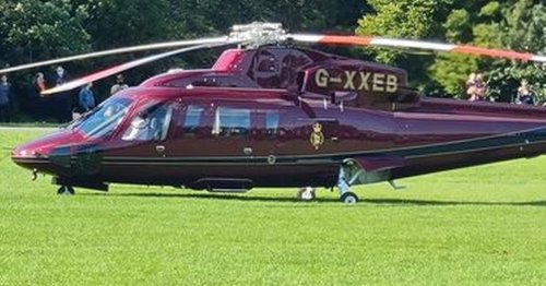 Mystery as The Queen's royal helicopter lands in park