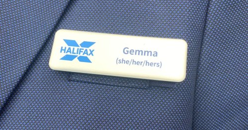 Halifax in pronoun name badge row as they tell customers they can cancel accounts