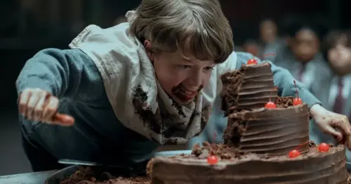 You can try Bruce Bogtrotter's famous chocolate cake in Liverpool