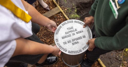 A time capsule has been buried in Stockport - and it's not going to be opened for 100 years