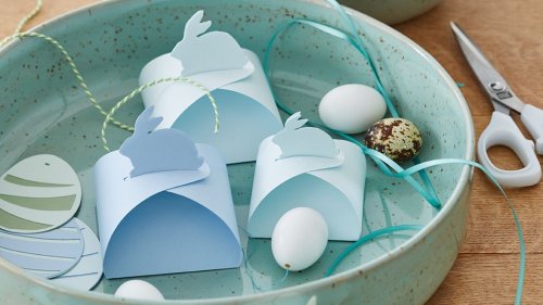 Papierschachteln mit Häschen selber machen