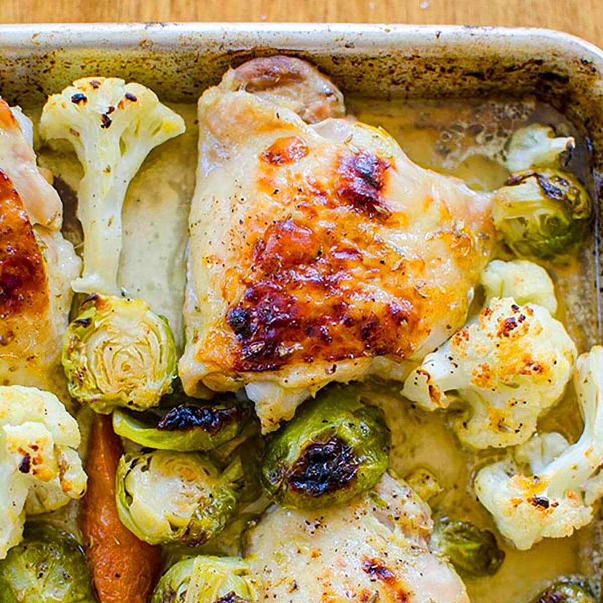 Chicken Thigh Tray Bake