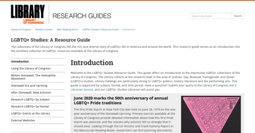 Research Guides: LGBTQIA+ Studies: A Resource Guide: 1969: The Stonewall Uprising