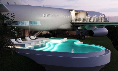 La villa más espectacular de Indonesia es un Boeing 737.