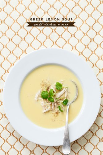 Greek Lemon Soup with Chicken and Orzo | Love and Olive Oil