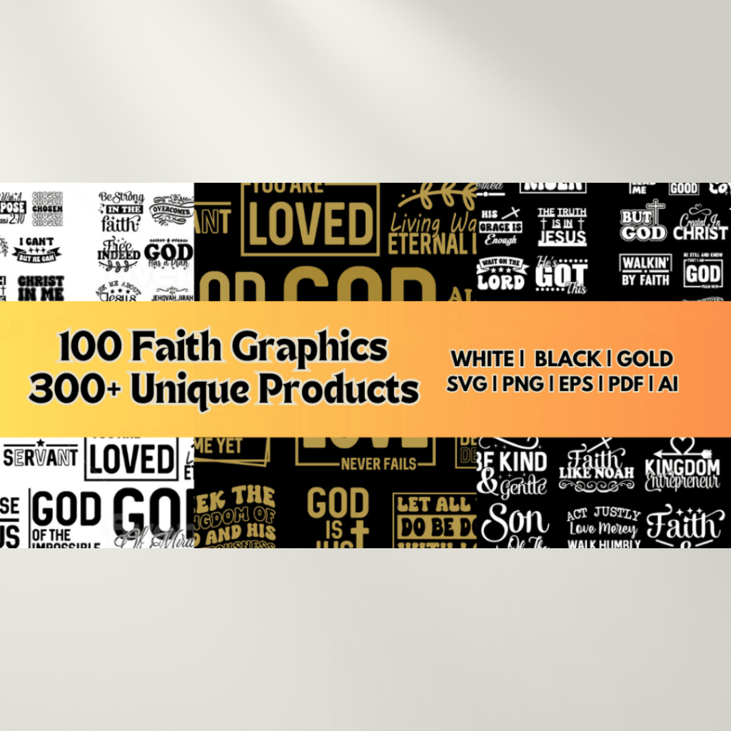 100 Designs x 3 colors = 300 unique product designs!

 - cover